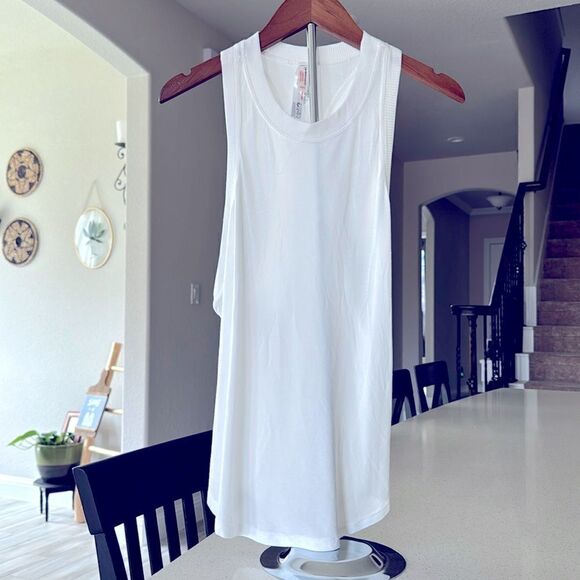 NWOT Free People Movement White Tank XS/S Racerback Modal Blend Activewear Loose - Picture 1 of 11